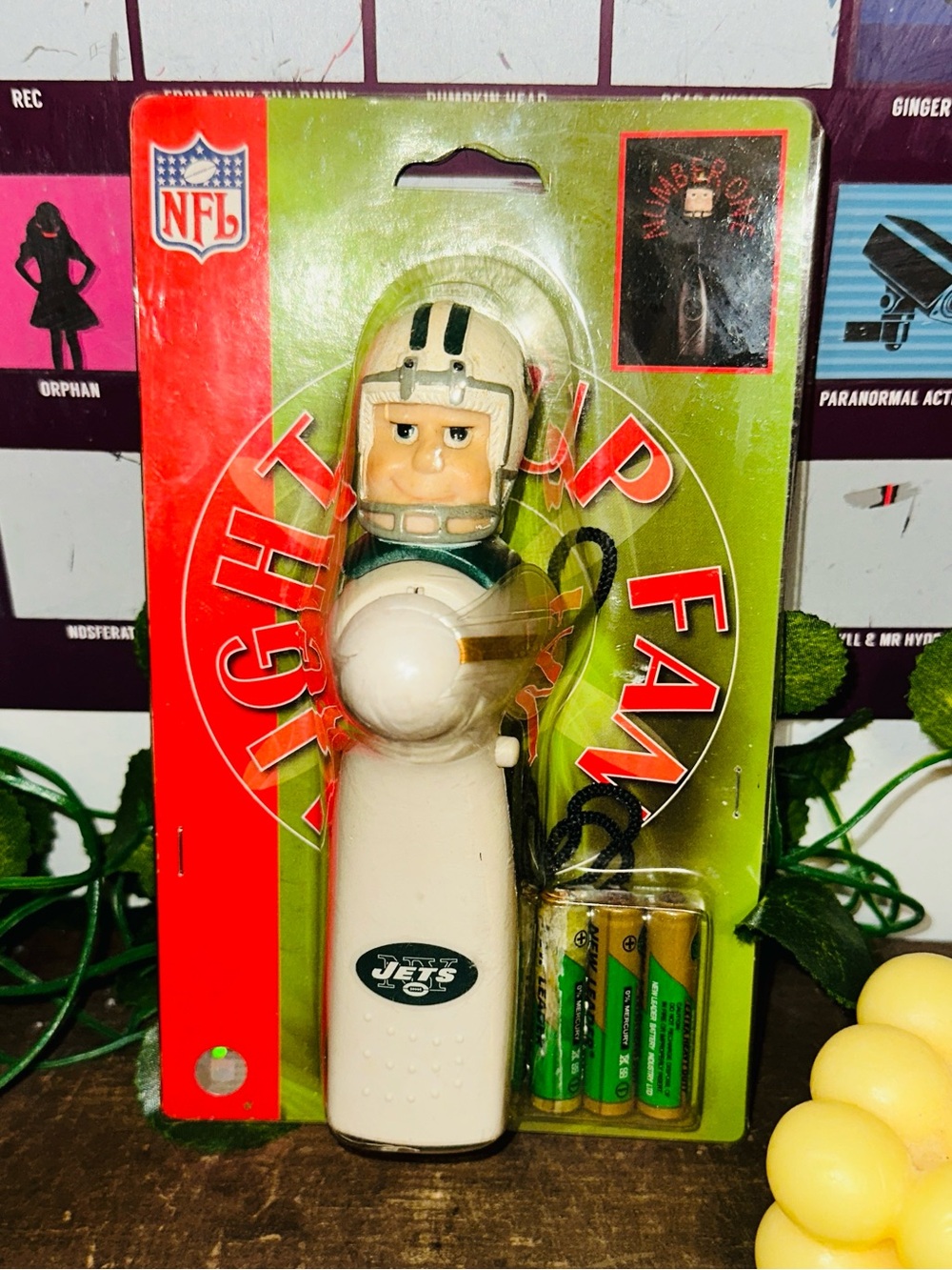 NFL Football Vintage NY New York Jets Light Up Fan SEALED